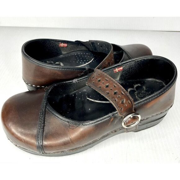 Sanita Danish Clogs size 40 Read description Leather Floral Cute - Picture 5 of 6